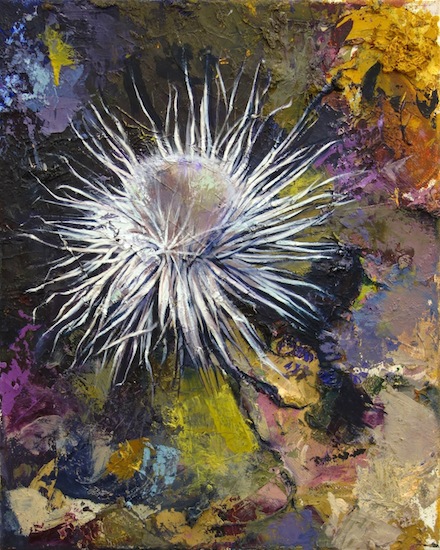 Katrin Brause aka Heichel: BB XIV, 2019, Öl auf Leinwand, 30 x 24 cm

